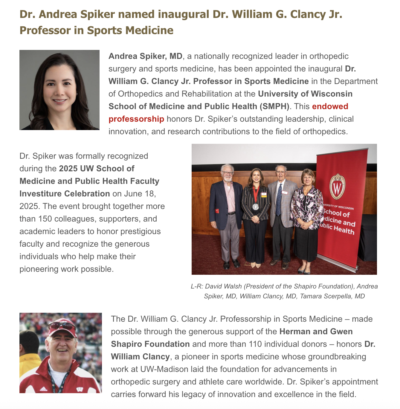 Congrats Dr. Spiker and Dr. Scerpella!