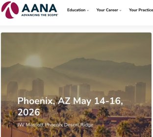 AANA 2026 - Phoenix, AZ